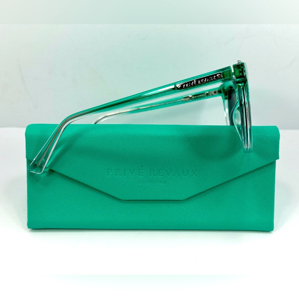 NEW - Prive Revaux The Kiki Sunglasses - Ombre Green/Clear - Picture 3 of 8